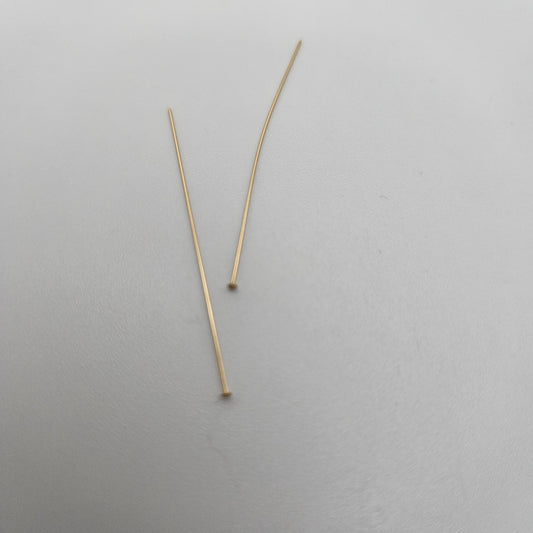 Gold Filled Flat Headpin 10 Pack.
