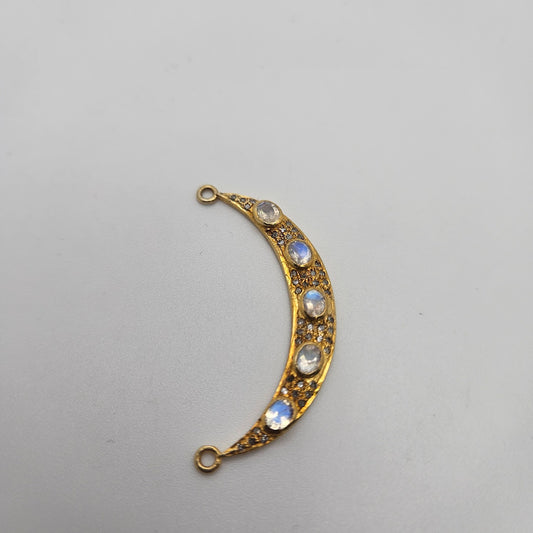 Gold Filled Moon Connector.