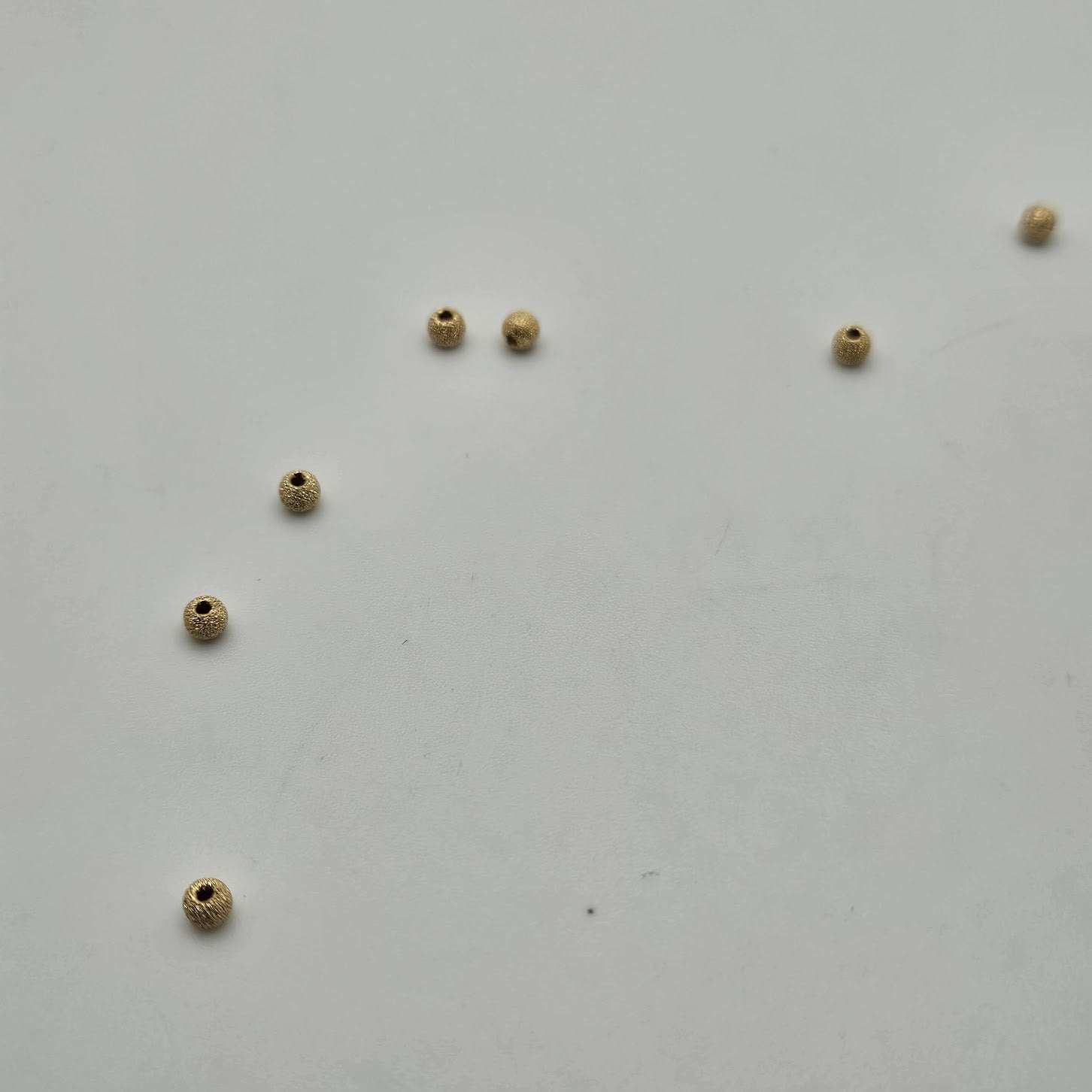 Gold Filled Round Stardust Beads 3mm Single.