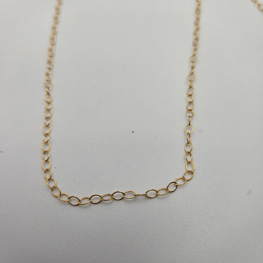 Gold Filled Smooth Oval Chain By The Foot.