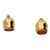 Gold Plate HAMMERED END Cap.