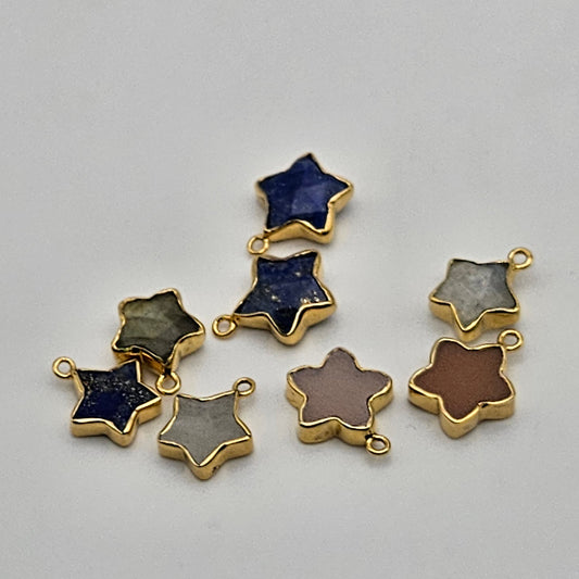 Gold Plated Assorted Star Charm.