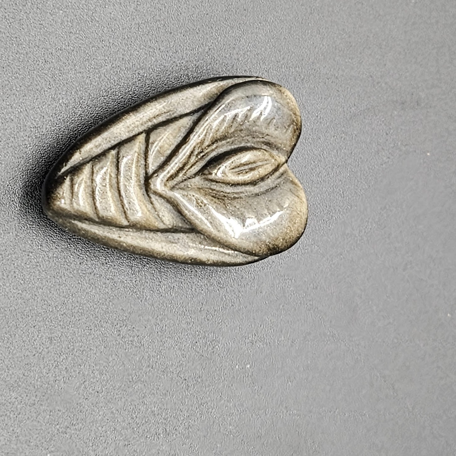 Gold Sheen Obsidian Goddess Fertility Carving.