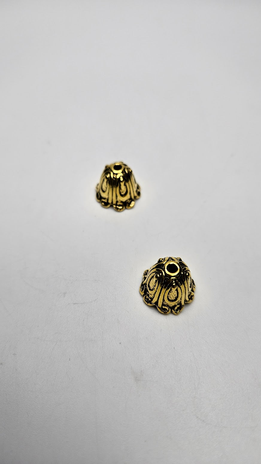 Gold Color Pewter Decorative Cap.