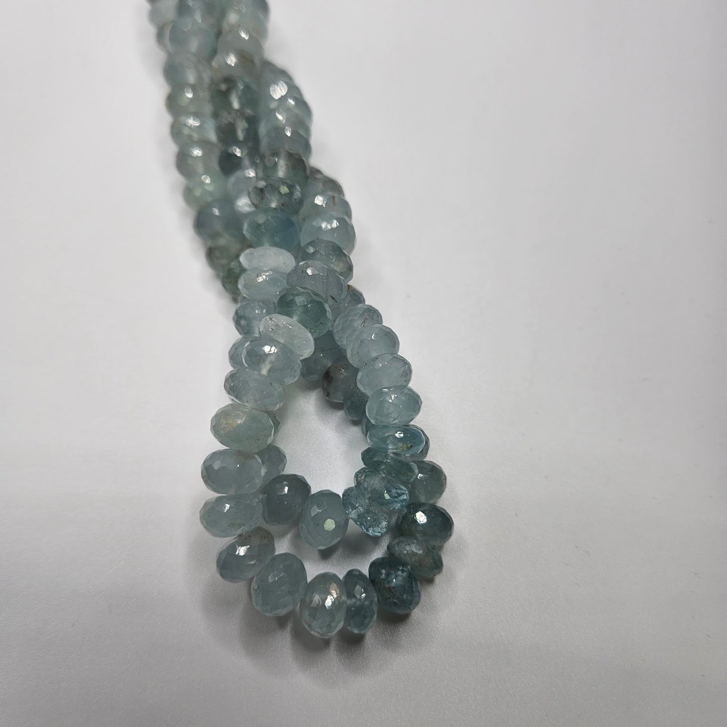 Graduated Aquamarine Faceted Strand.