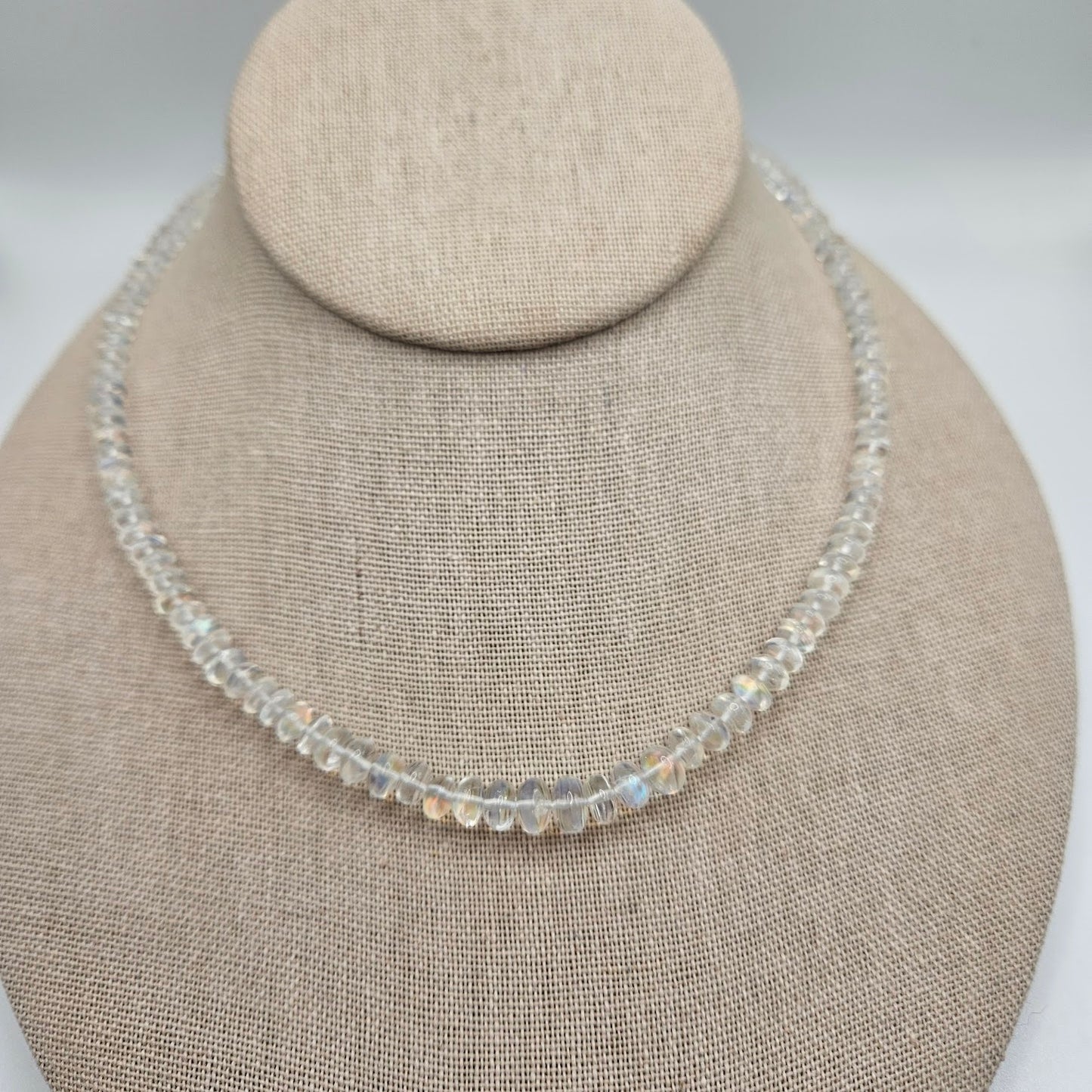 Graduated Moonstone Saucer.