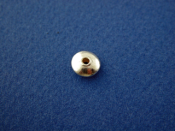 7 mm High Polished Silver Saucer Bead