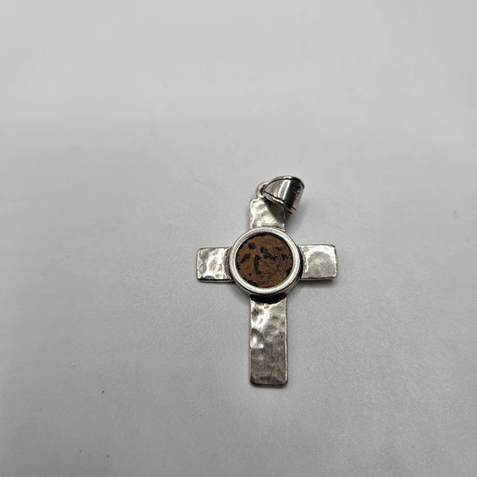 Herodian Ancient Coin Cross Pendant.
