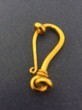 Extra Large Heavy Duty Vermeil J Hook  an inch and a half long