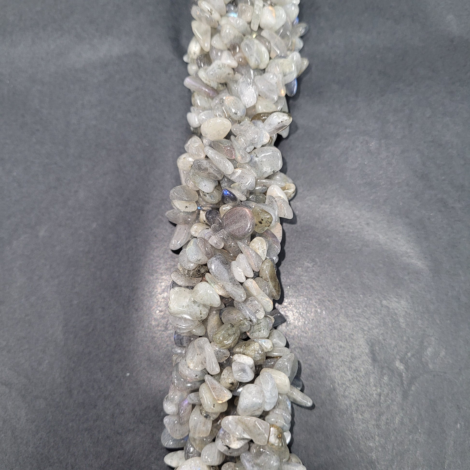 Labradorite Chip Bead Strand.