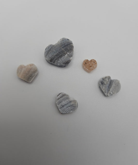 Mini Druzy Hearts.