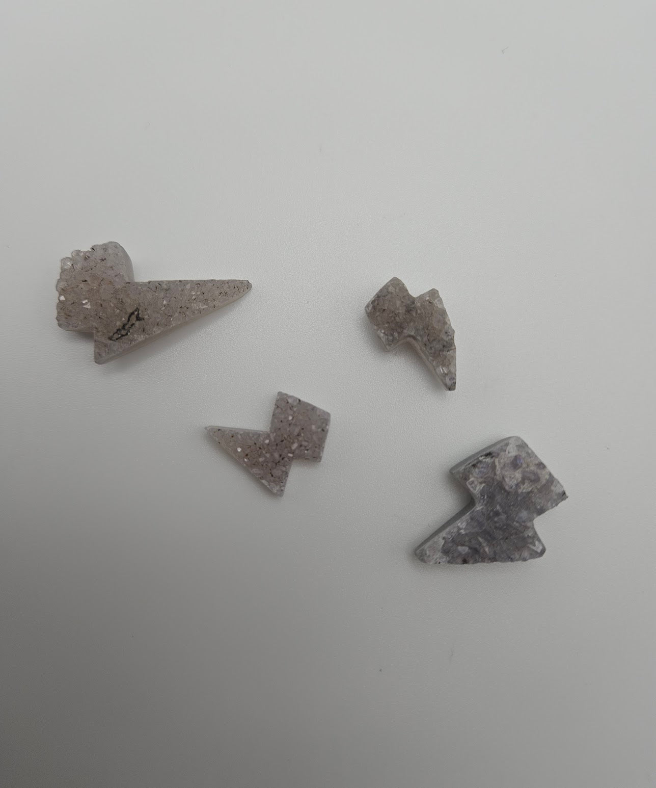 Mini Druzy Lightning Bolt.