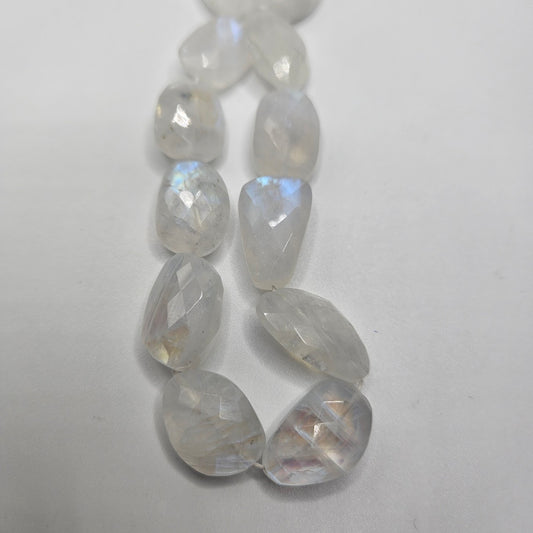 Moonstone Chunk Faceted Strand.