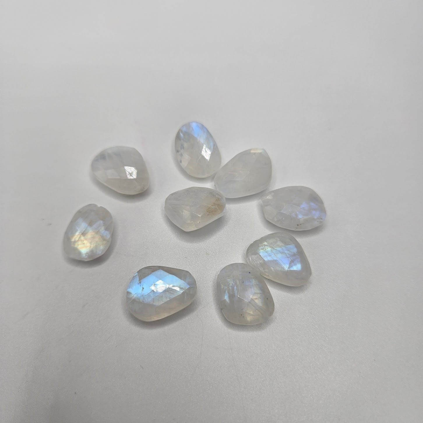 Moonstone Faceted Bead Single.