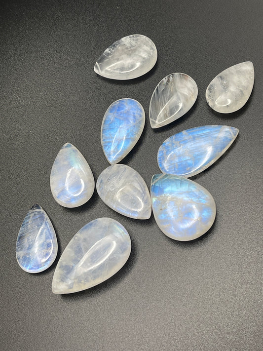 Moonstone Top Drill Smooth AAA Large Single Bead.