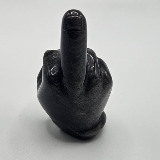 Obsidian Middle Finger Specimen 2 inch.