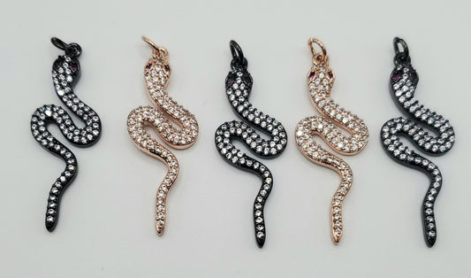 Pave Snake Pendant.