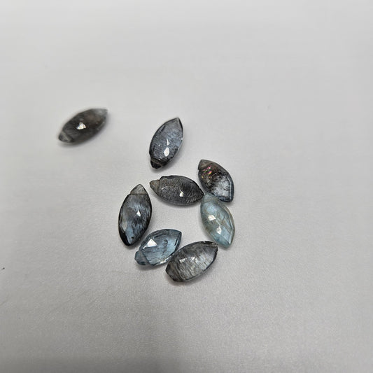 Petra Aquamarine Drop Faceted Single.