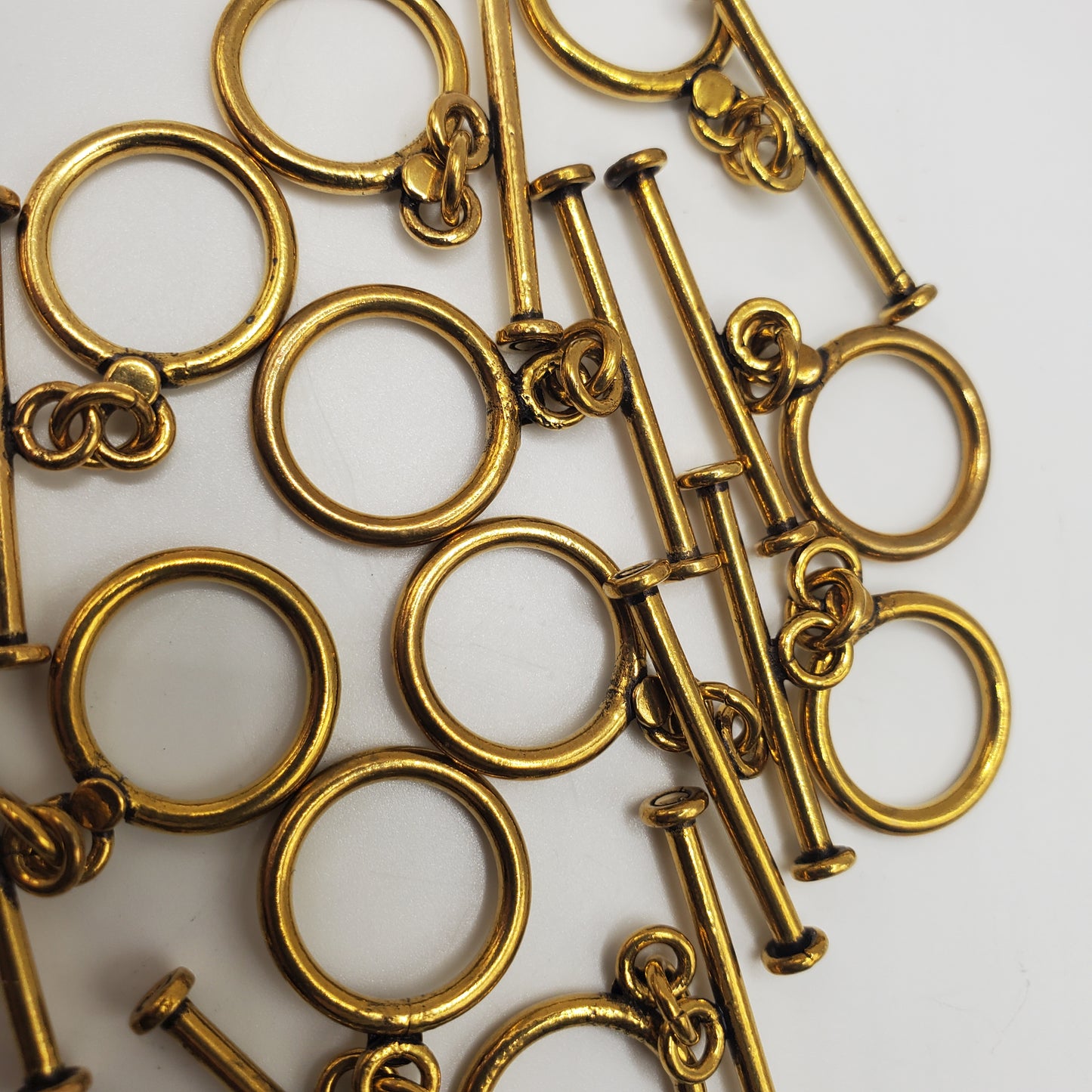 Pewter Antique Brass Toggle.