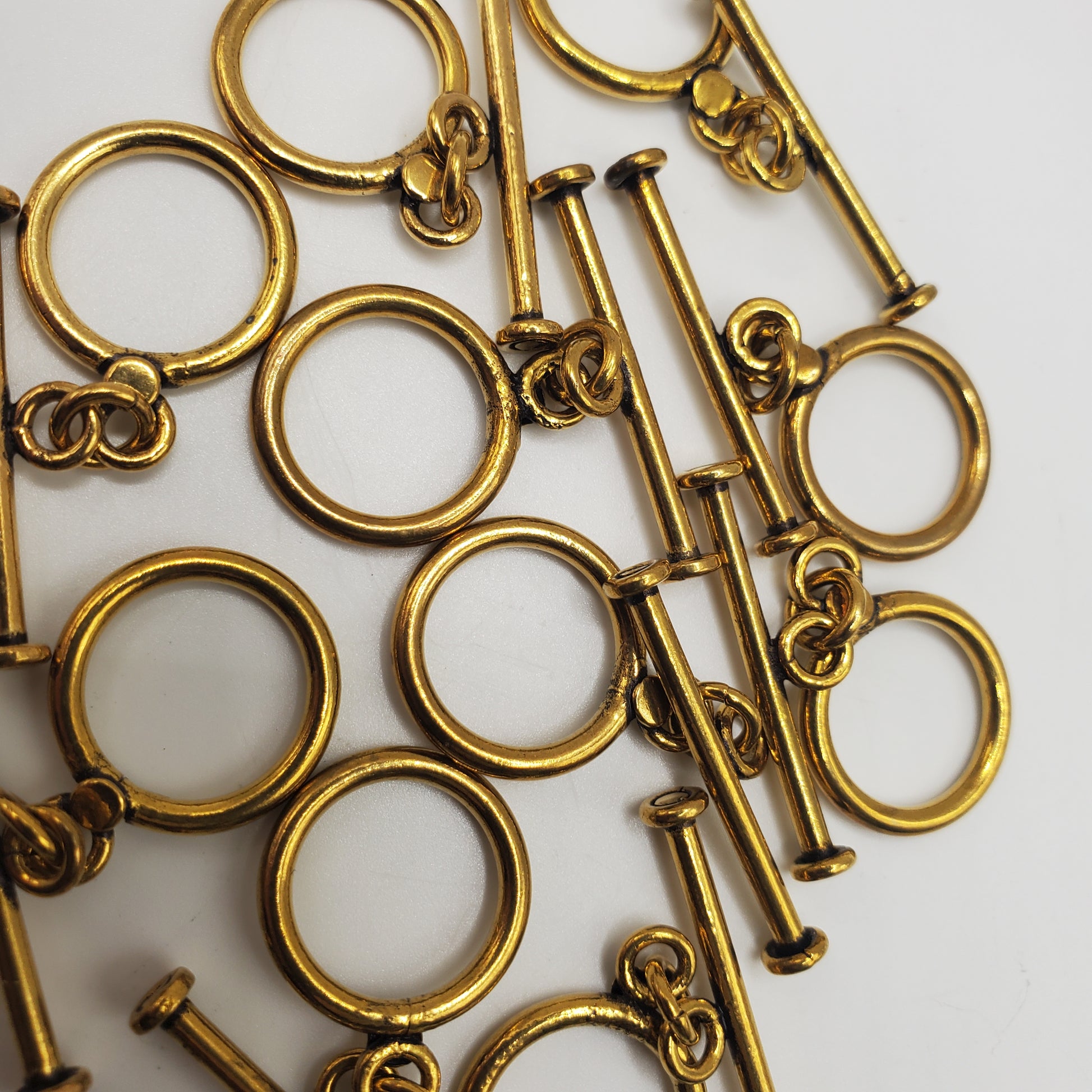 Pewter Antique Brass Toggle.
