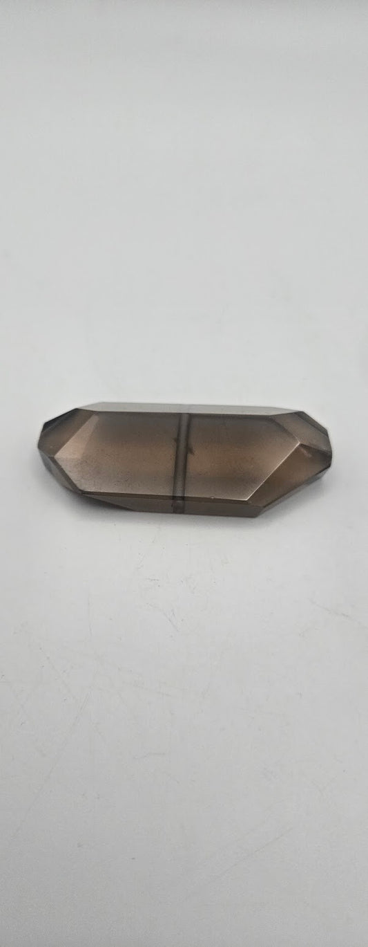 Premium Hand Cut Smokey Quartz Extra Large Center Drilled.