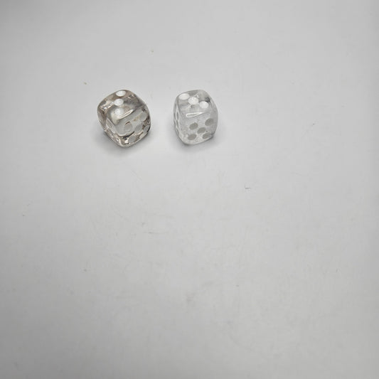 Quartz Dice Pair.