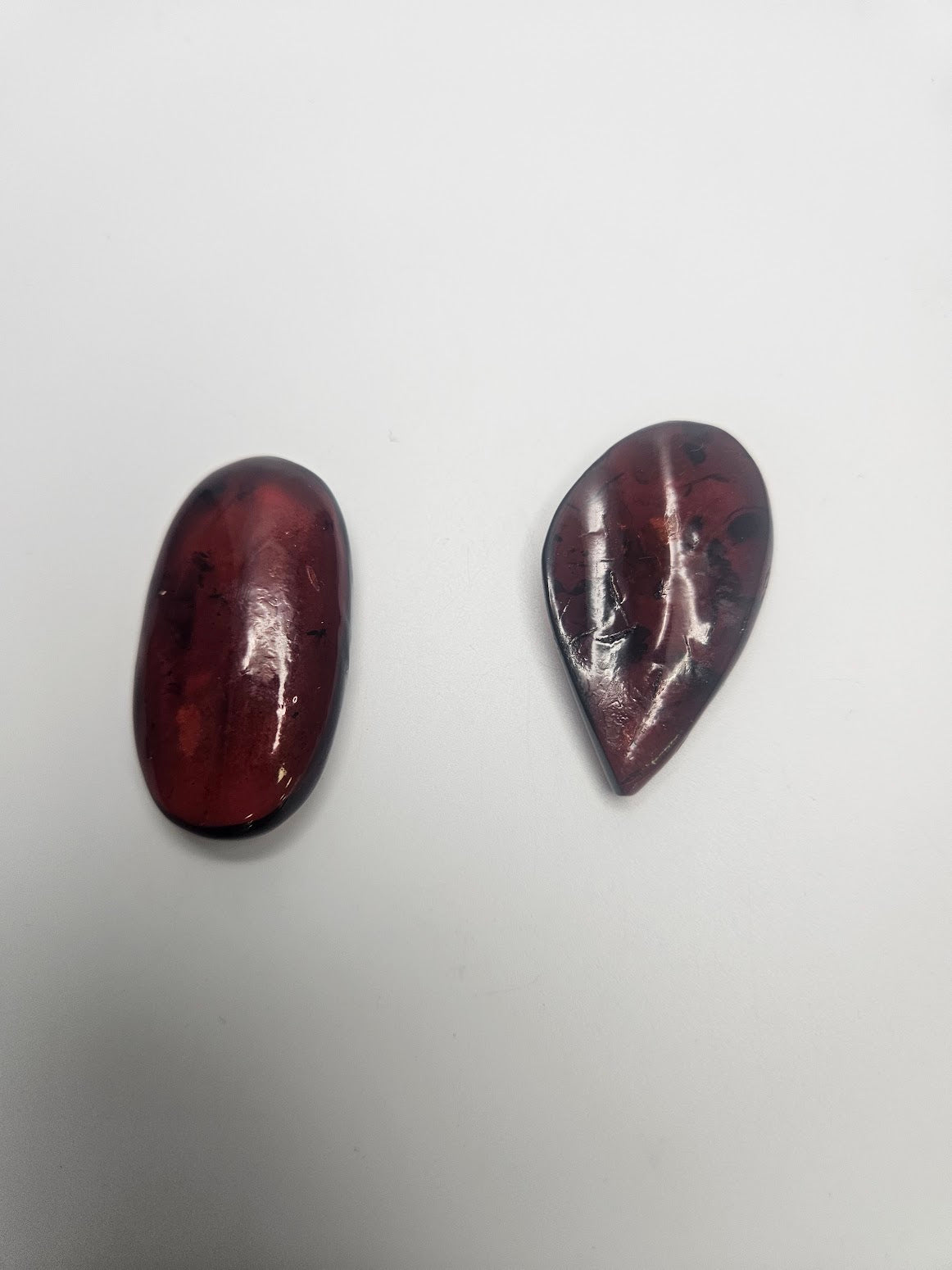 Red Amber Cabochon.