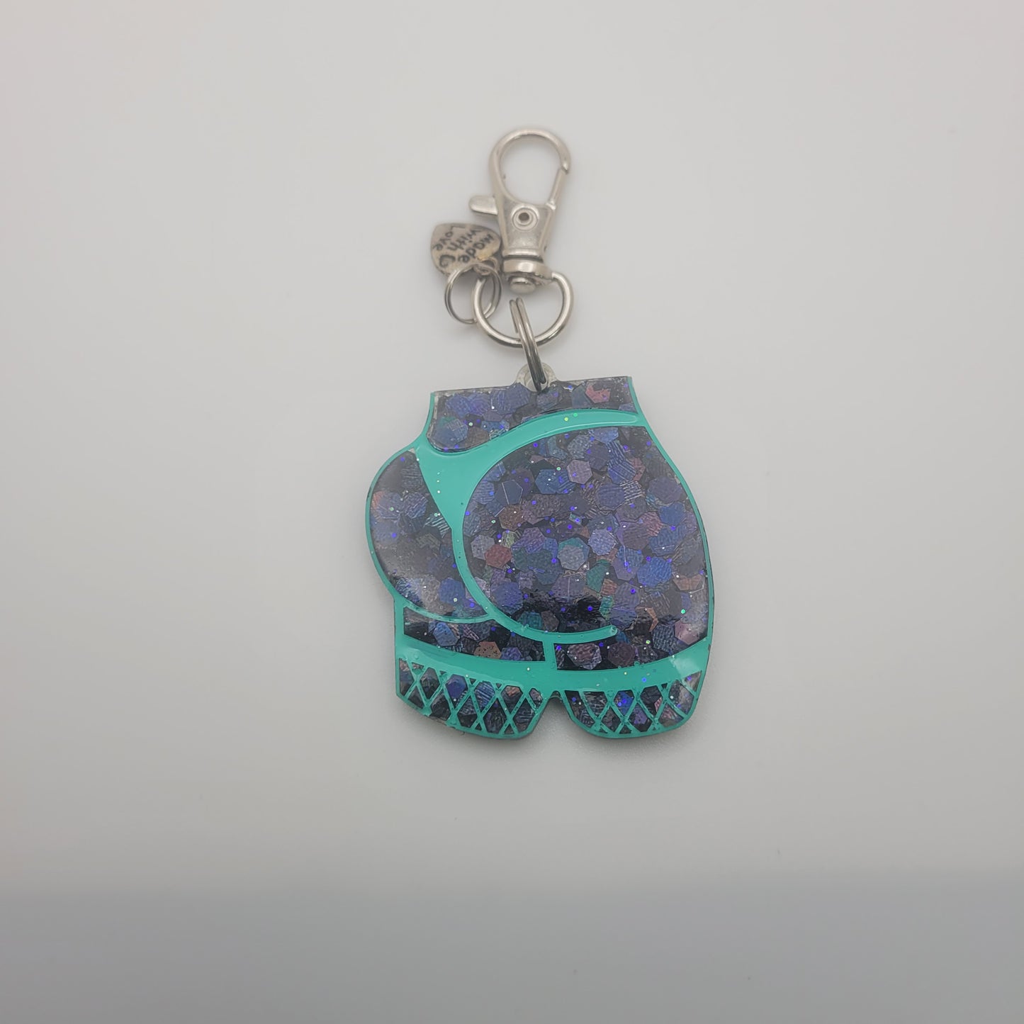 Resin Booty Keychain- Color Varies.