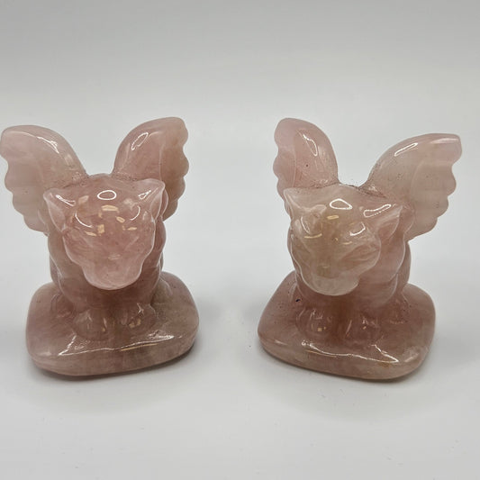 Rose Quartz Gargoyle Specimen 2 inch.
