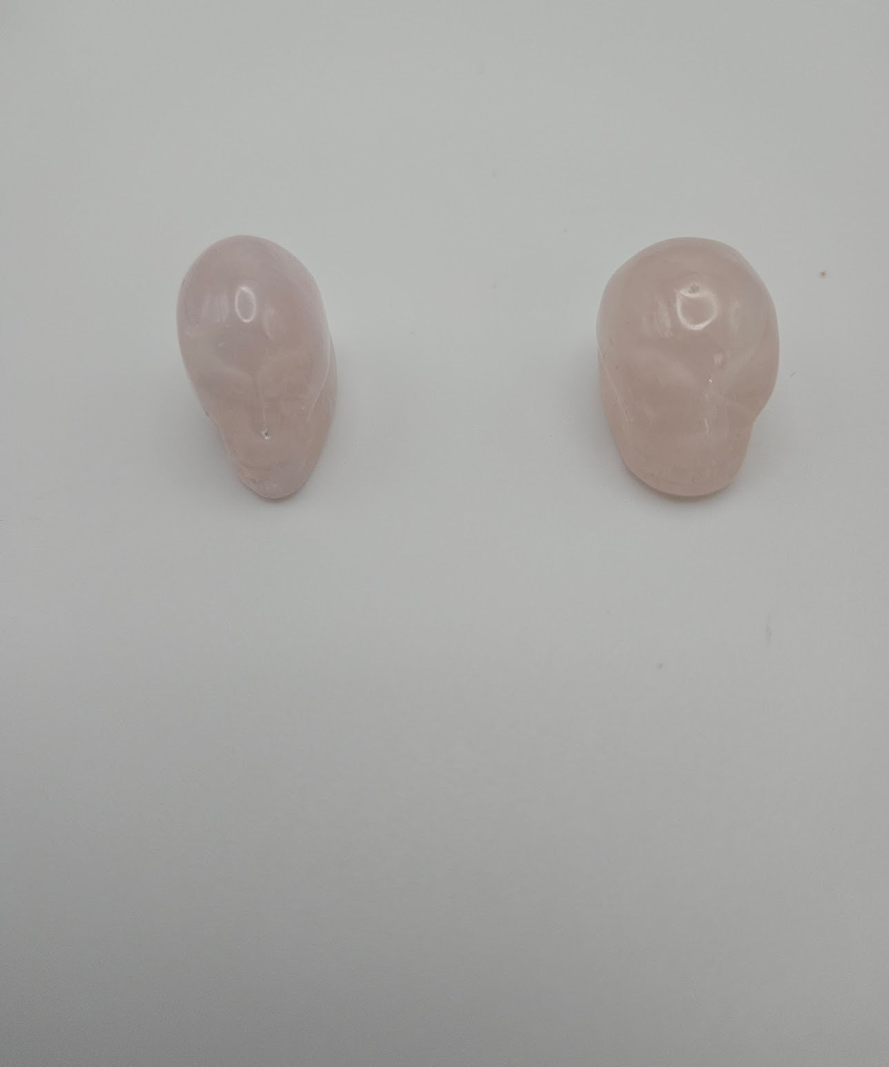 Rose Quartz Gemstone Skull.