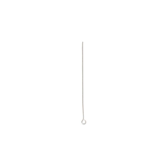 SILVER PLATED 2 INCH EYEPIN 24 GAUGE 144 PIECES.