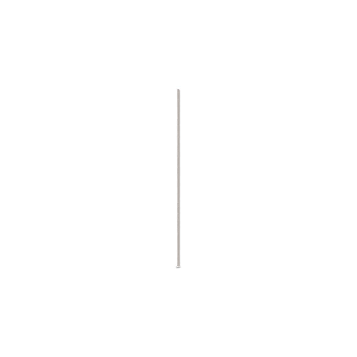 SILVER PLATED 2 INCH HEADPIN 24 GUAGE/.020 144 PIECES.