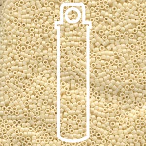 SIZE 11 DELICA BEAD OPAQUE CREAM.