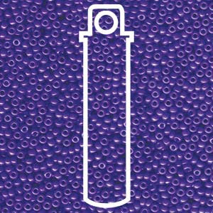 SIZE 11 SEED BEAD OPAQUE PURPLE.