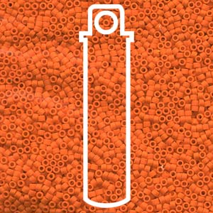 SIZE 11 DELICA BD MATTE OPAQUE ORANGE.