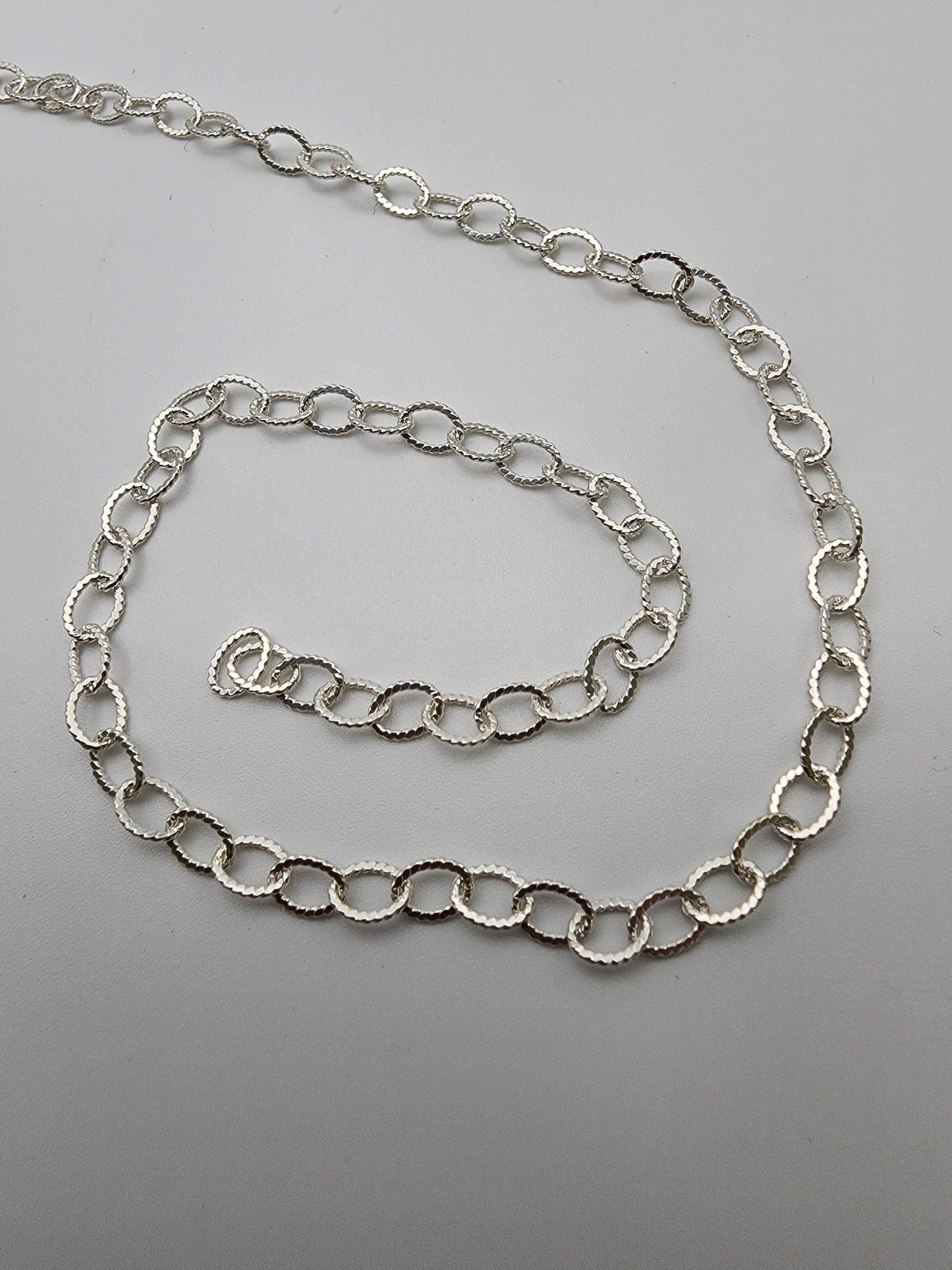 Sterling Silver Decorative Chain 3mm Sold By The Foot.