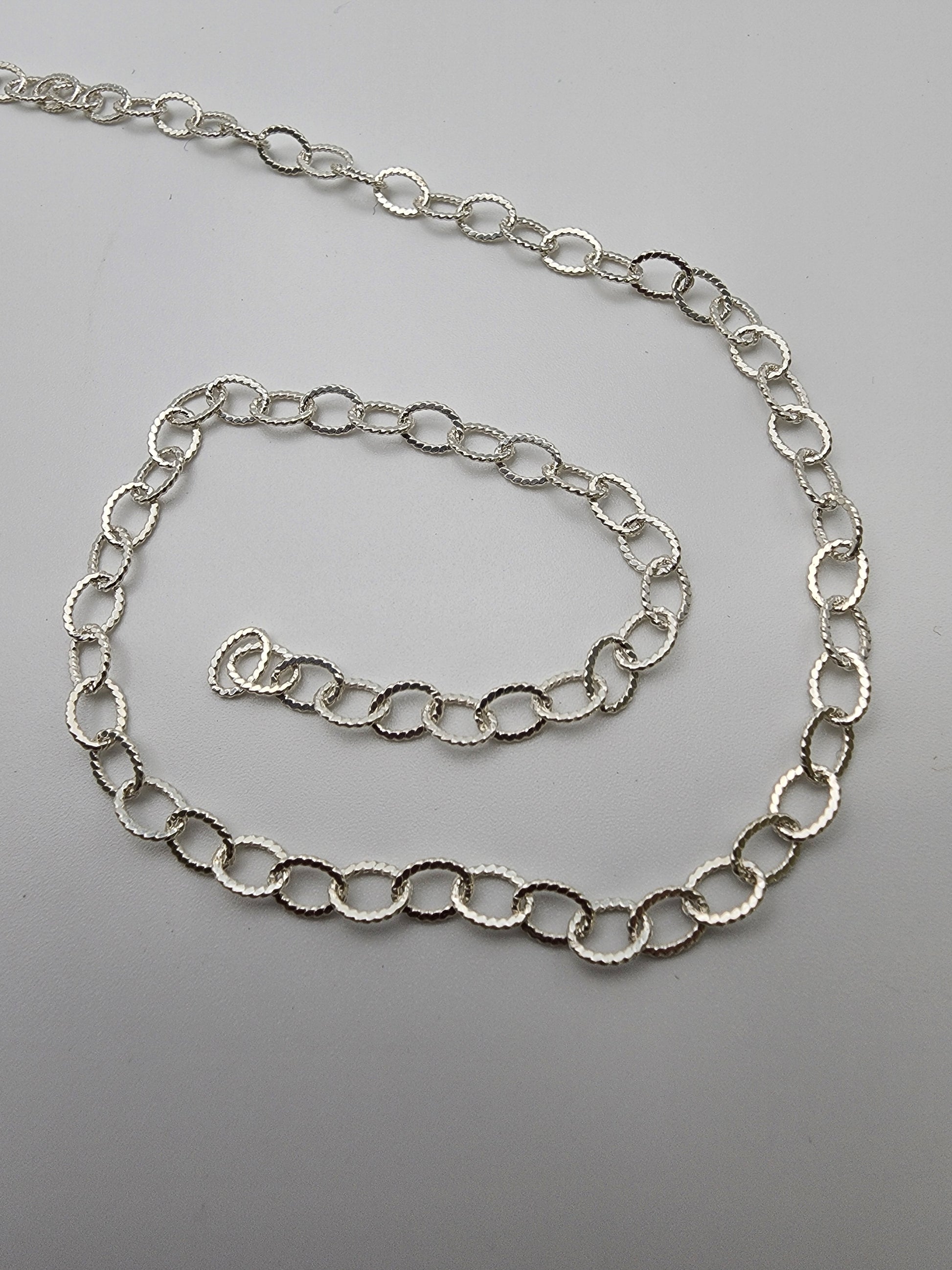 Sterling Silver Decorative Chain 3mm Sold By The Foot.