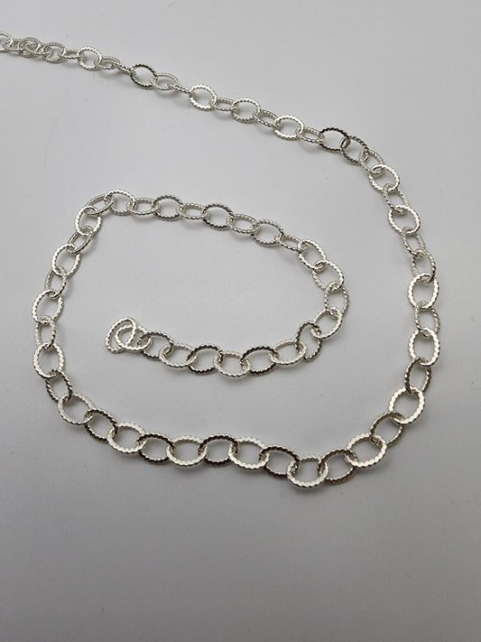 Sterling Silver Decorative Chain 3mm Sold By The Foot.