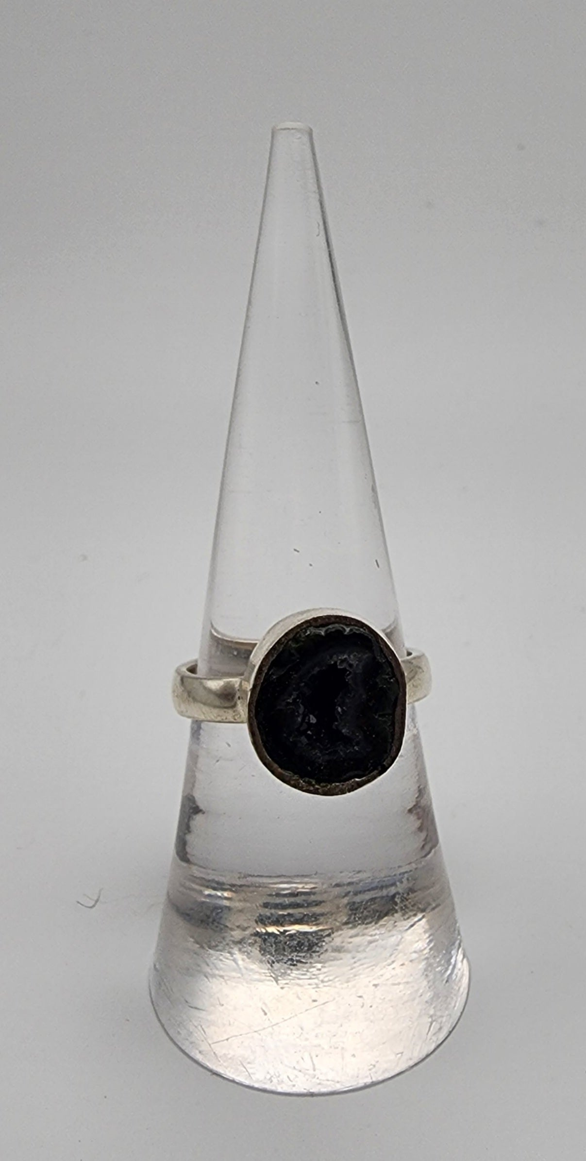 Sterling Silver Geode Ring.