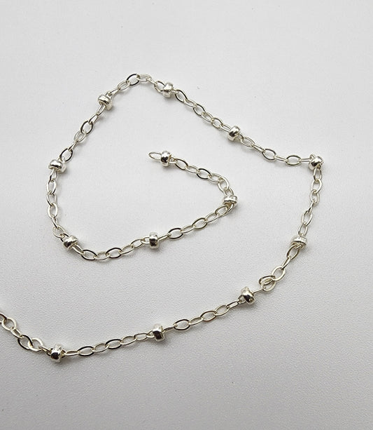 Sterling Silver Satellite Chain 2.5mm Sold Per Foot.