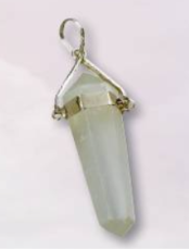 Selenite Swing Point Pendant.