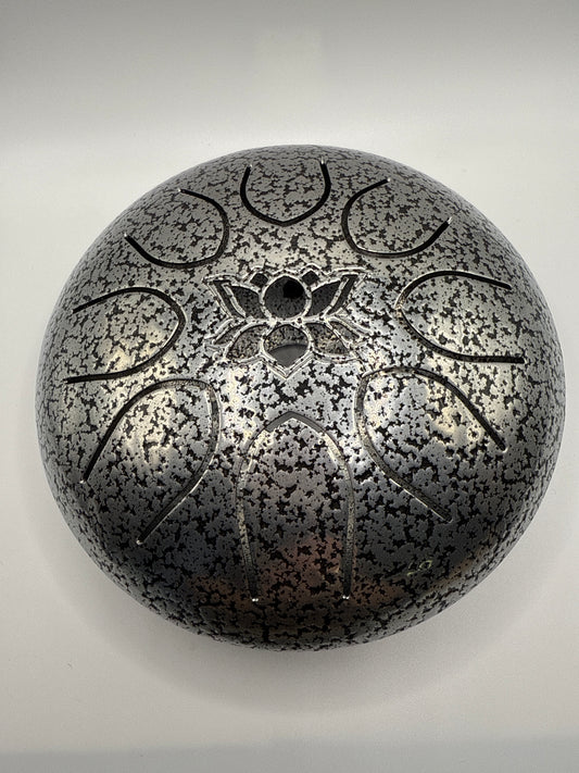 Silver 6” UFO Tongue Drum.