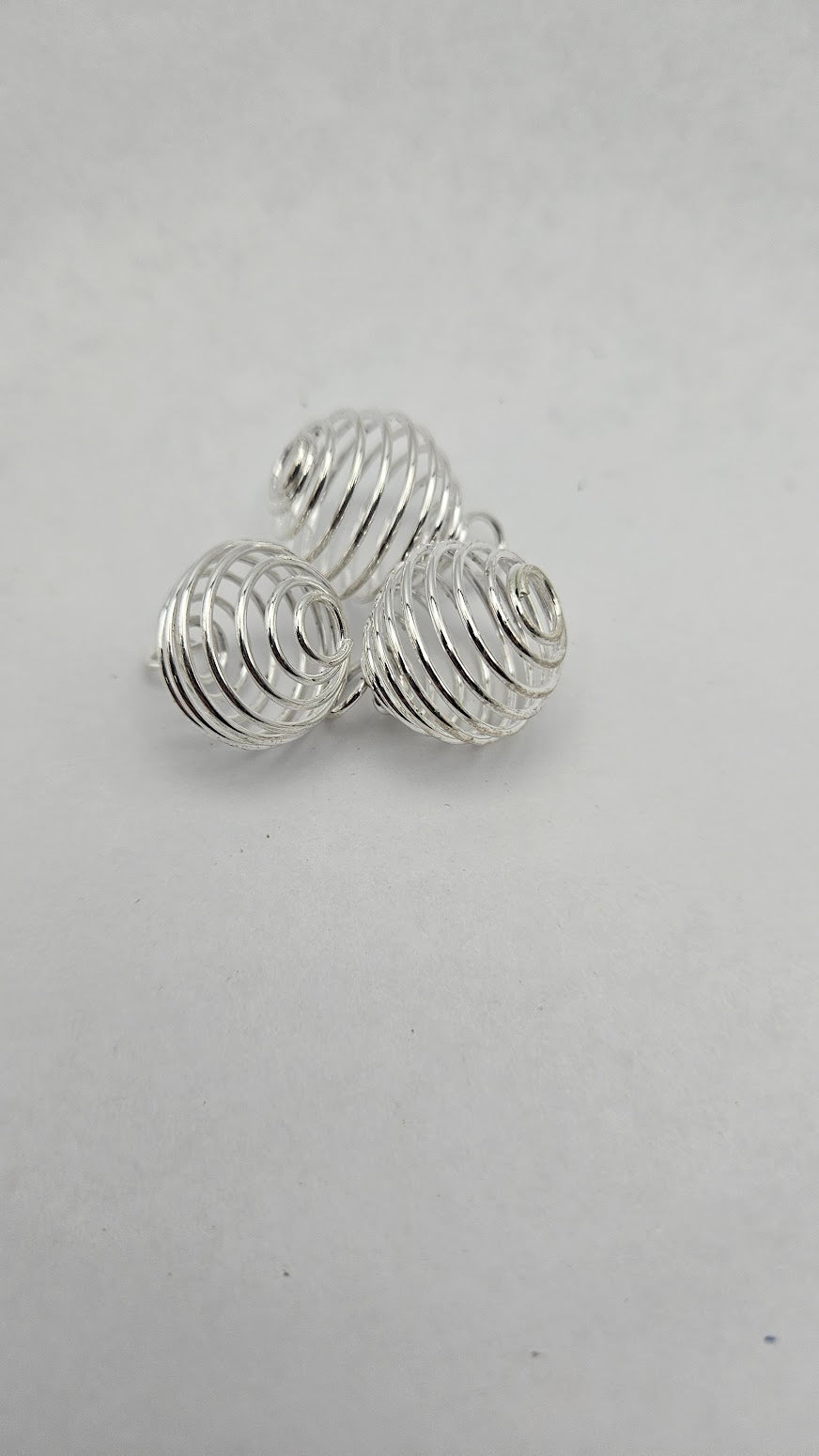 Silver Coil Pendant.