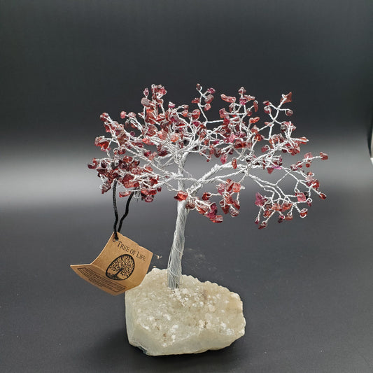 Silver Garnet Bonsai Tree.