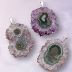 Silver Plated Stalactite Pendant.