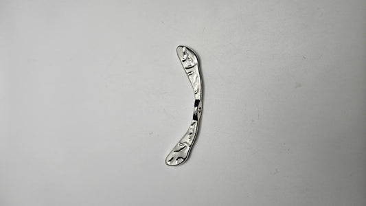 Silver Color Pewter Large Wing Bead.