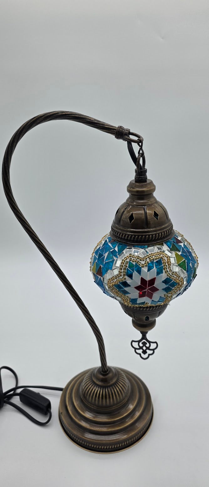 Small Blue Star Neck Lamp