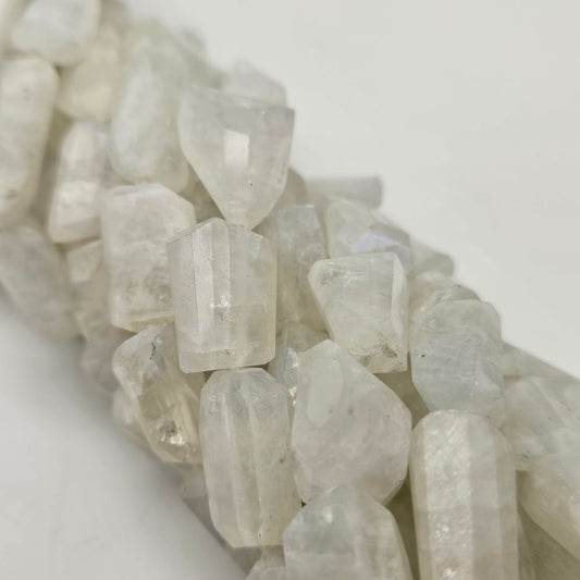 Small Moonstone Chunk Bead Strand.