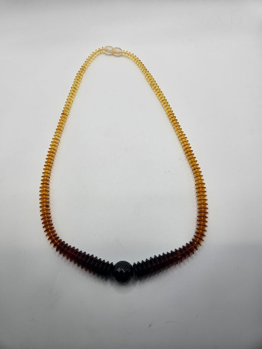 Small Ombre Amber Necklace 2.