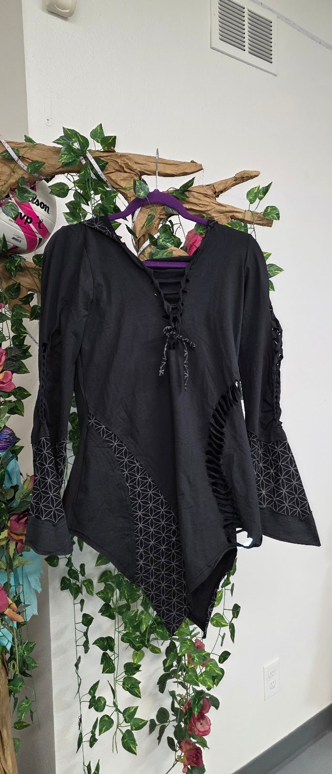 Small/Medium Black Hoodie.
